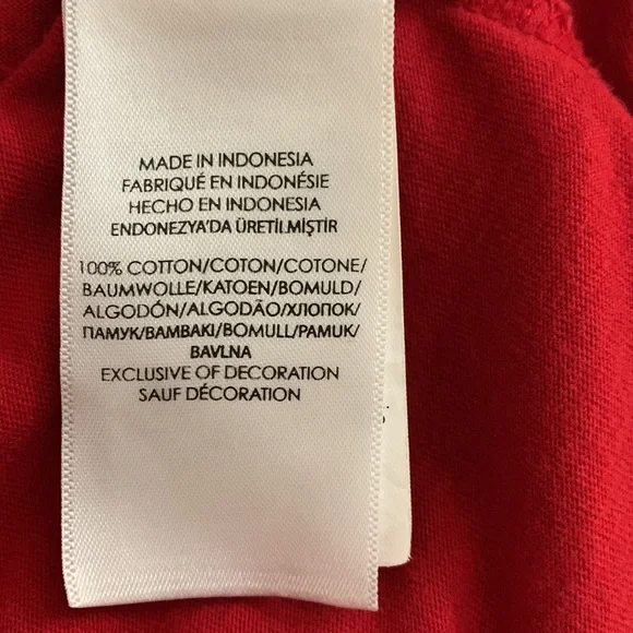 👕🟥 Men’s POLO Crewneck T-shirt - Short Sleeve - Size L - Custom Slim Fit - Picture 6 of 6